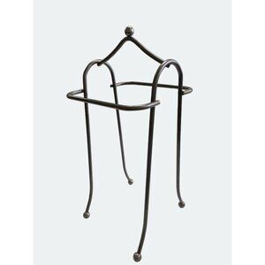 Vintage Wrought Iron Towel Holder Stand Free Standing Bathroom Organizer